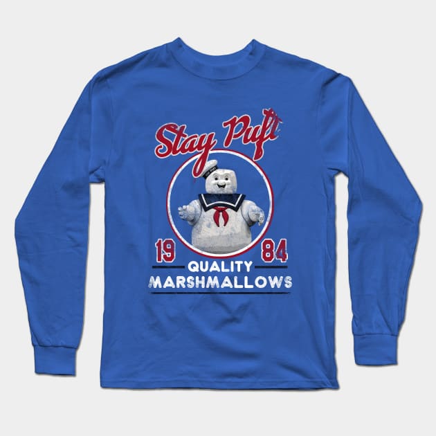 Stay Puft Marshmallows, distressed Long Sleeve T-Shirt by MonkeyKing